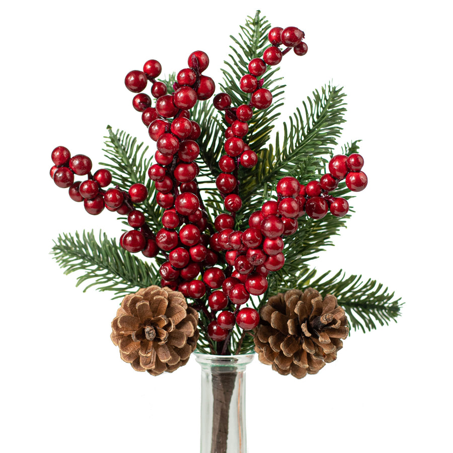 13" Berry Pinecone Pick Item Number: 280018