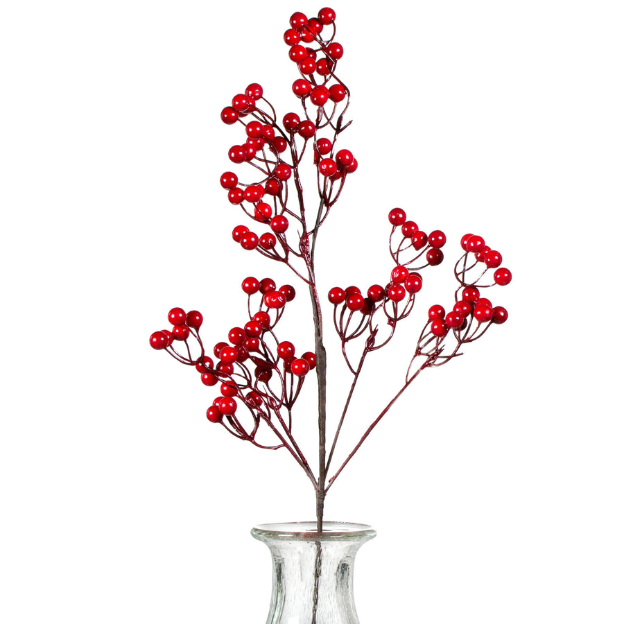 30" Berry Stem Spray: Dark Red Item Number: 268424