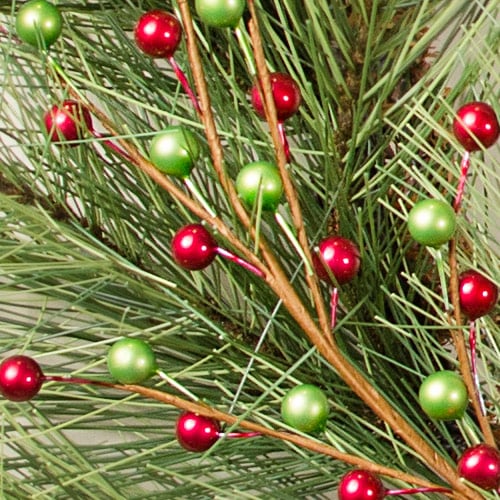 19" Berry Spray: Metallic Red & Green detail photo 5
