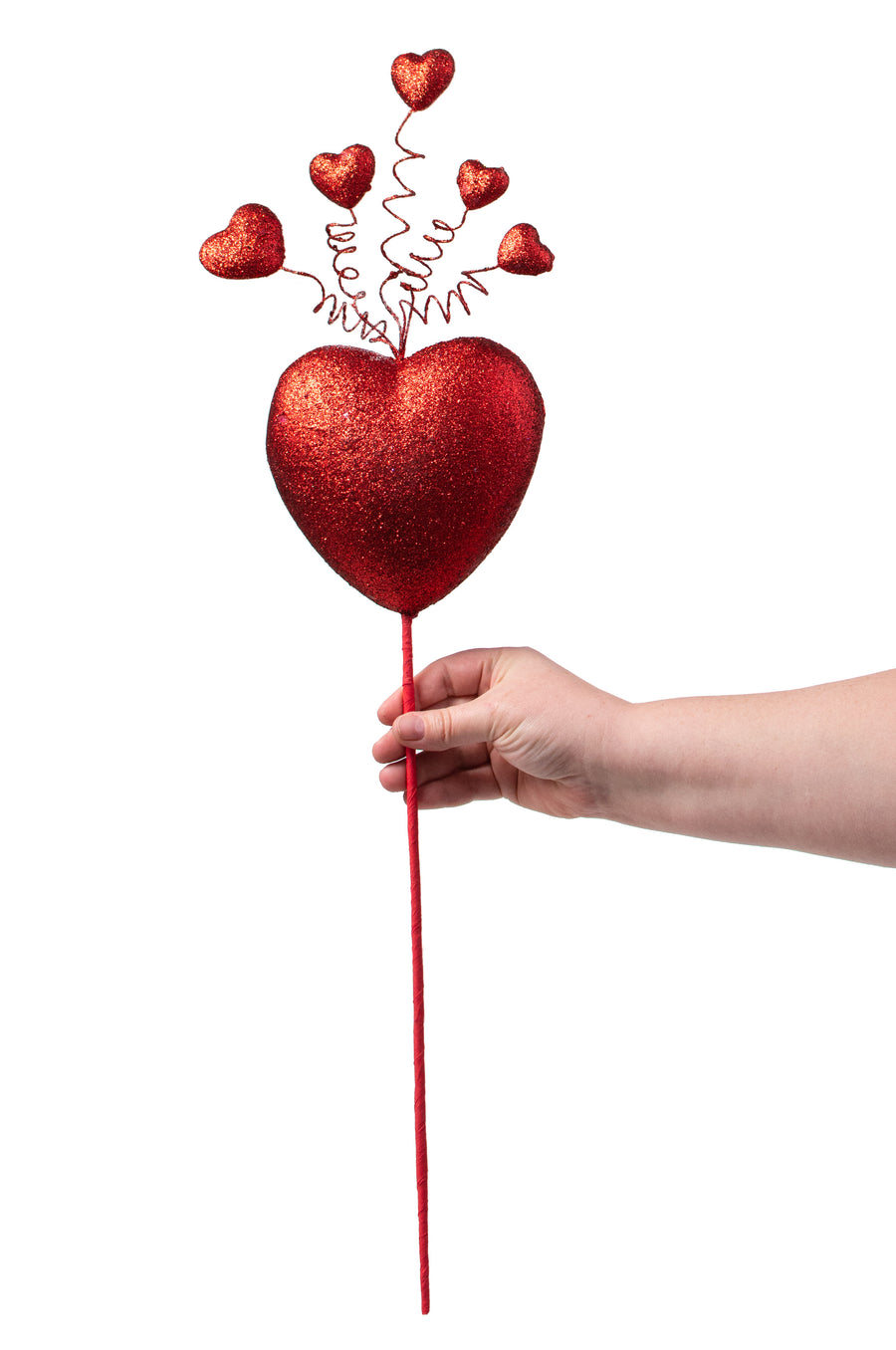 24" Big Red Heart Floral Pick detail photo 3