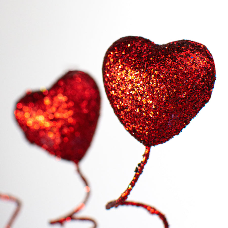 24" Big Red Heart Floral Pick detail photo 4
