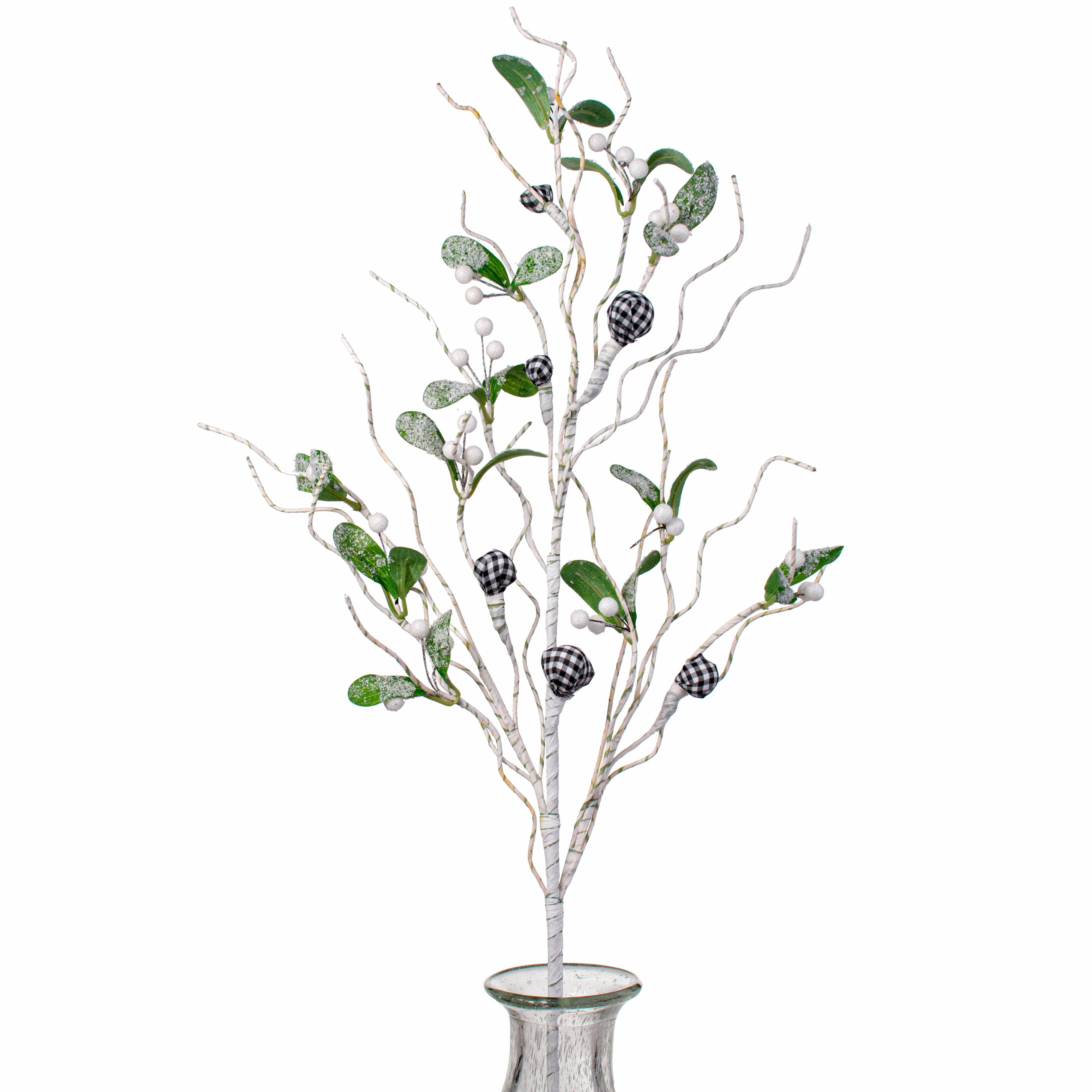 31" Birch Branches Gingham Ball Spray Item Number: XX8036