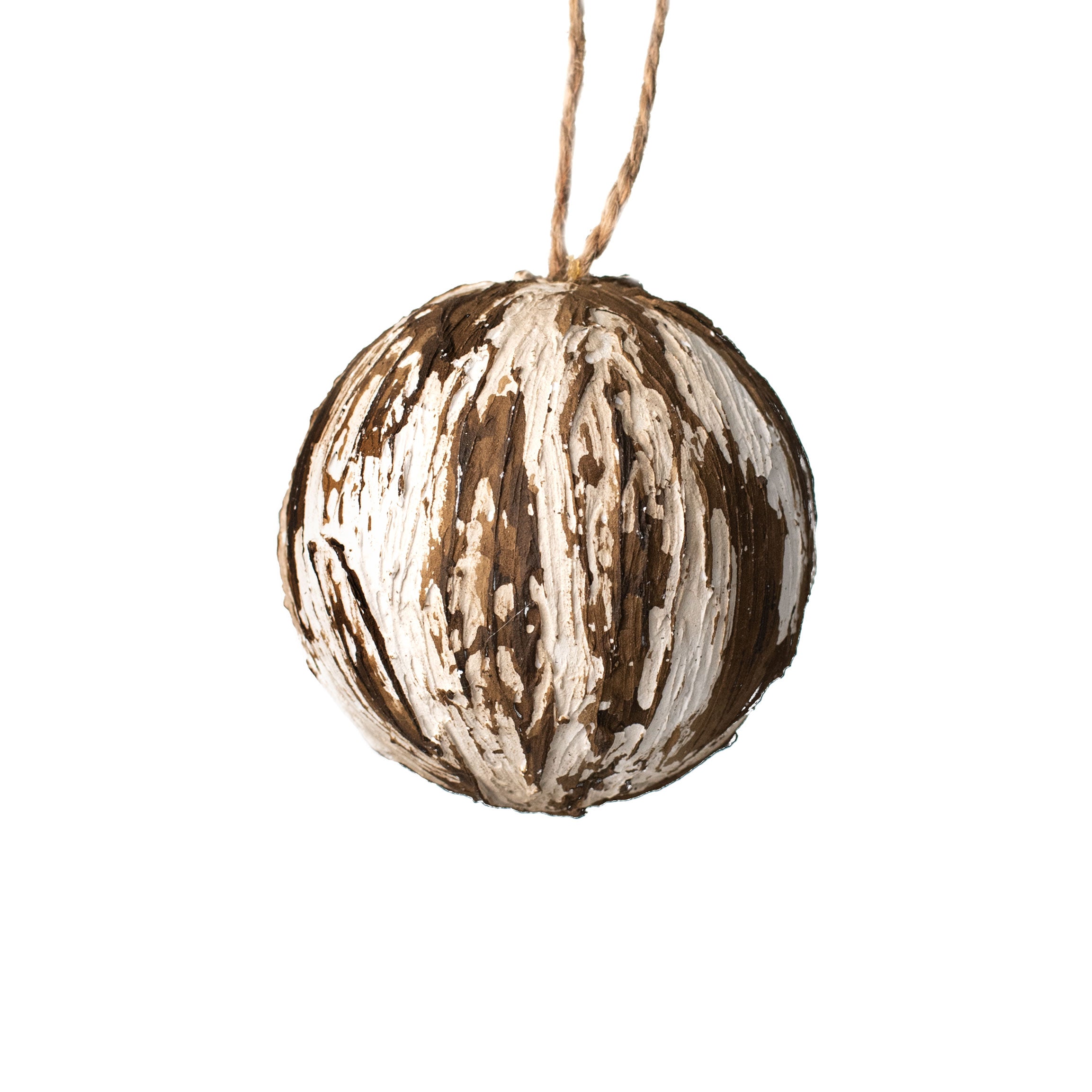 3.5" Birch Look Ball Ornament Item Number: MS1392
