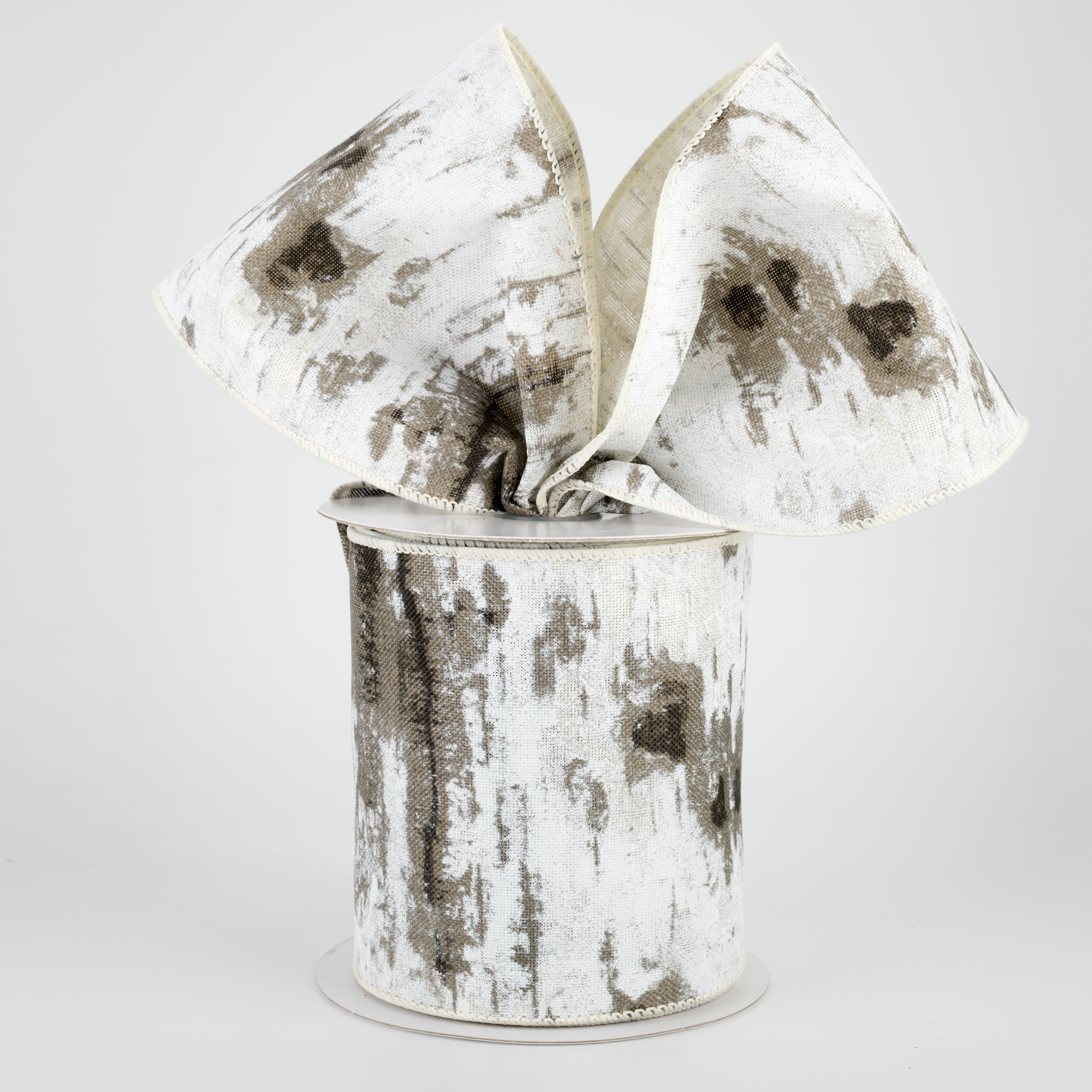 4" Birch Tree Canvas Ribbon (10 Yards) Lifestyle Photo