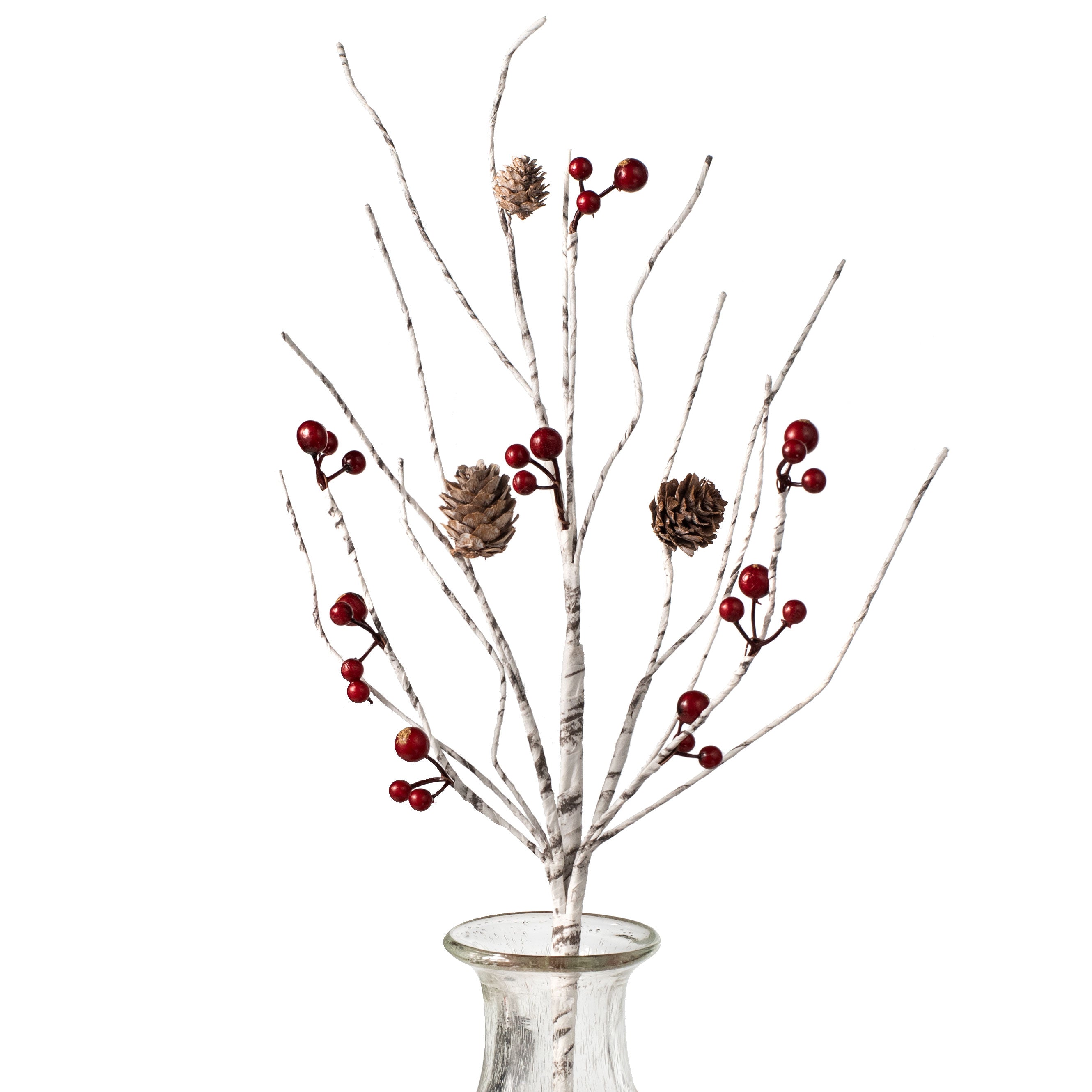21" Birch Twig, Pinecone, Berry Spray Item Number: XX2332