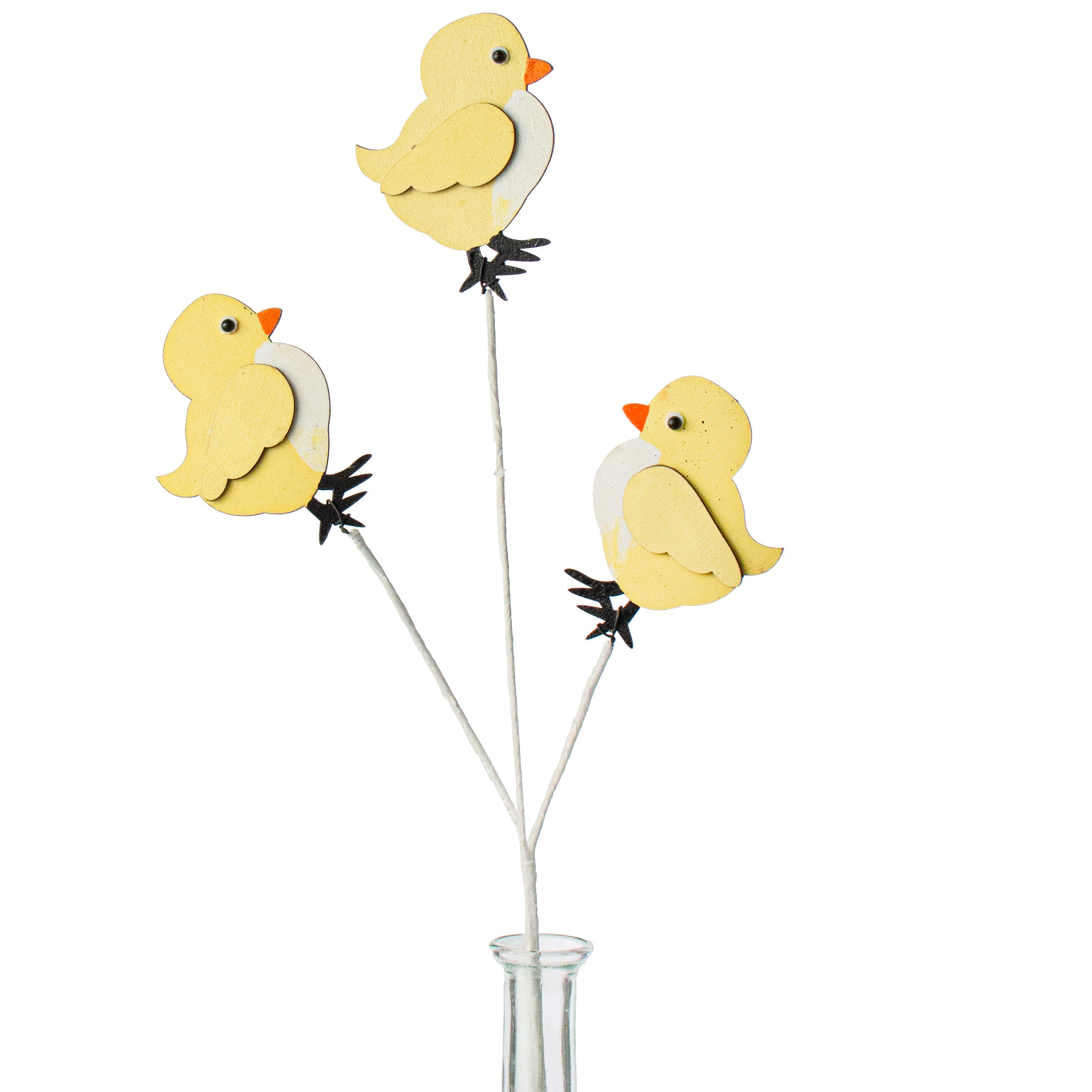 18" Birdie Wooden Cutout Spray: Yellow Item Number: 63864-YEL
