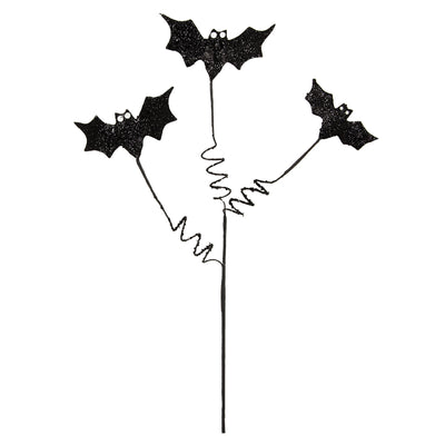 21" Black Glitter Bat Spray Item Number: HH1171