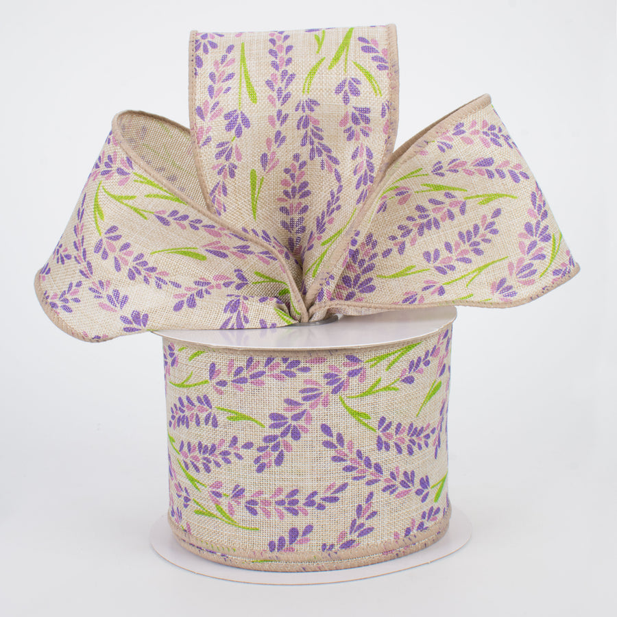 2.5" Bluebonnet Ribbon: Lavender (10 Yards) Lifestyle Photo