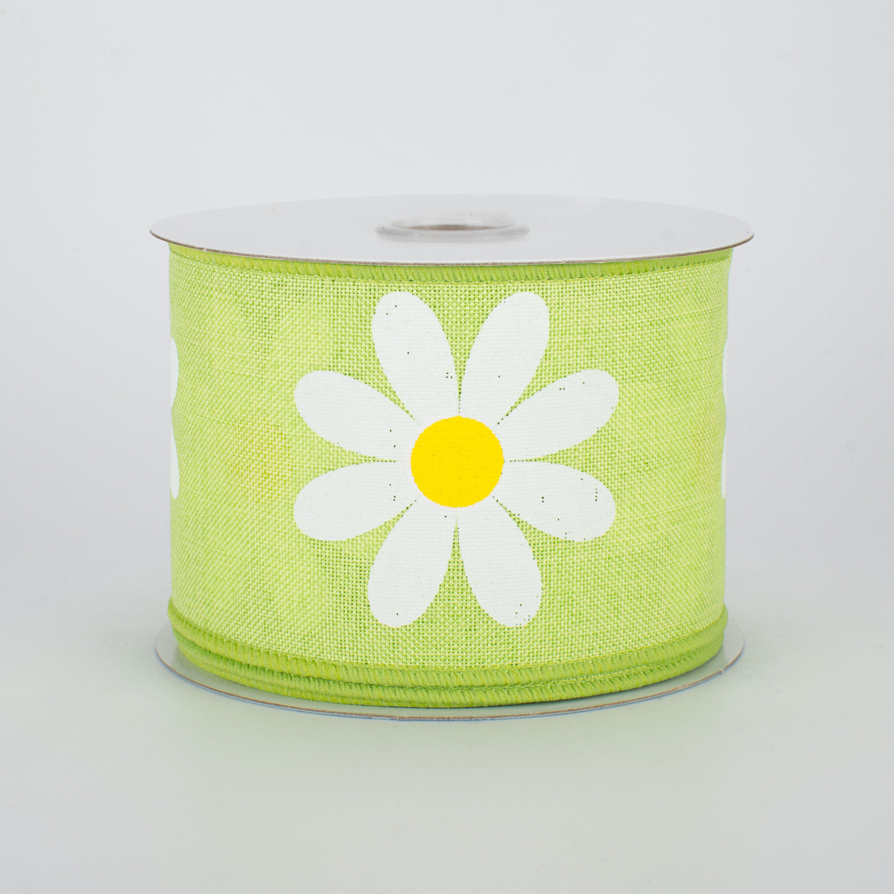 2.5" Bold Daisy Ribbon: Bright Green (10 Yards)