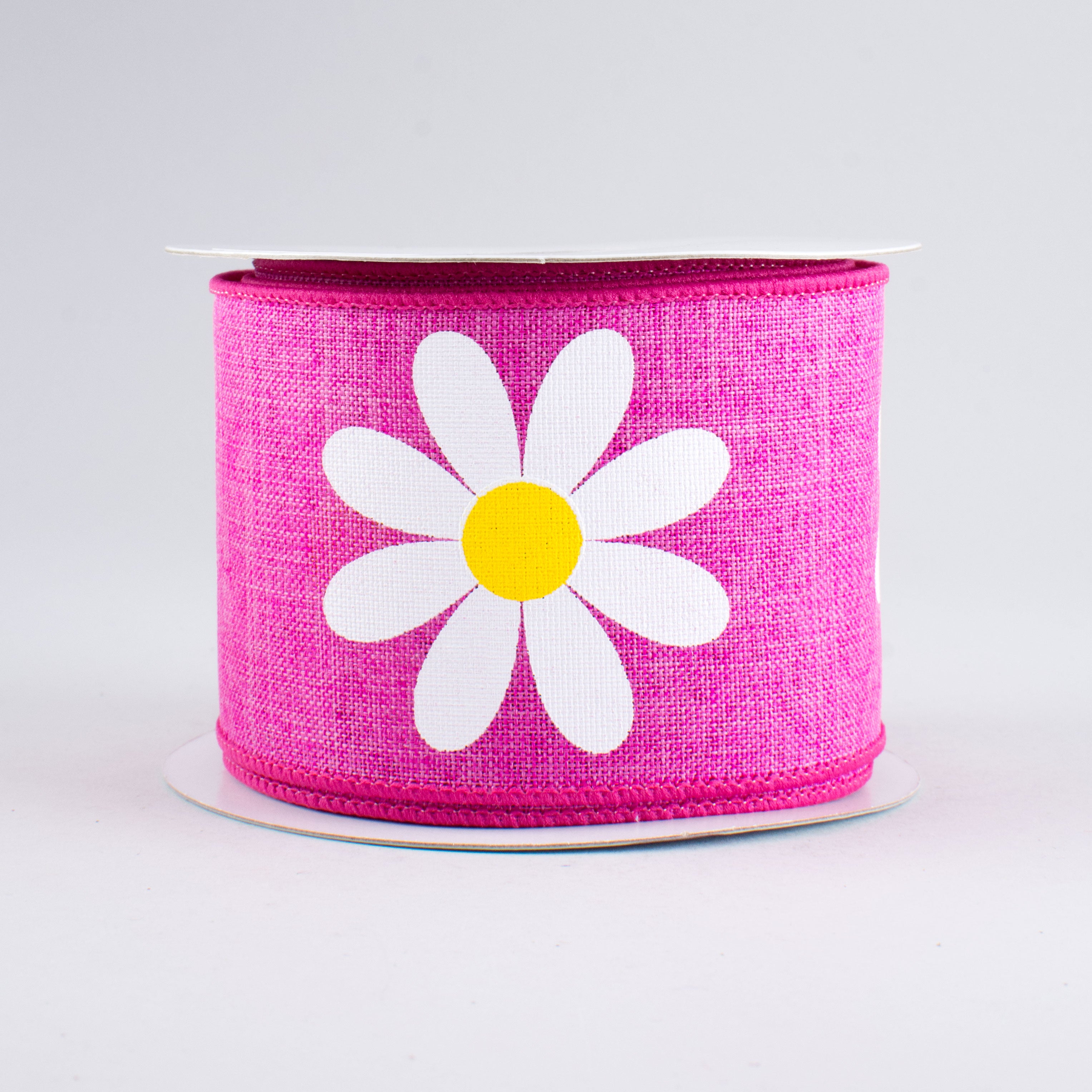 2.5" Bold Daisy Ribbon: Fuchsia (10 Yards)