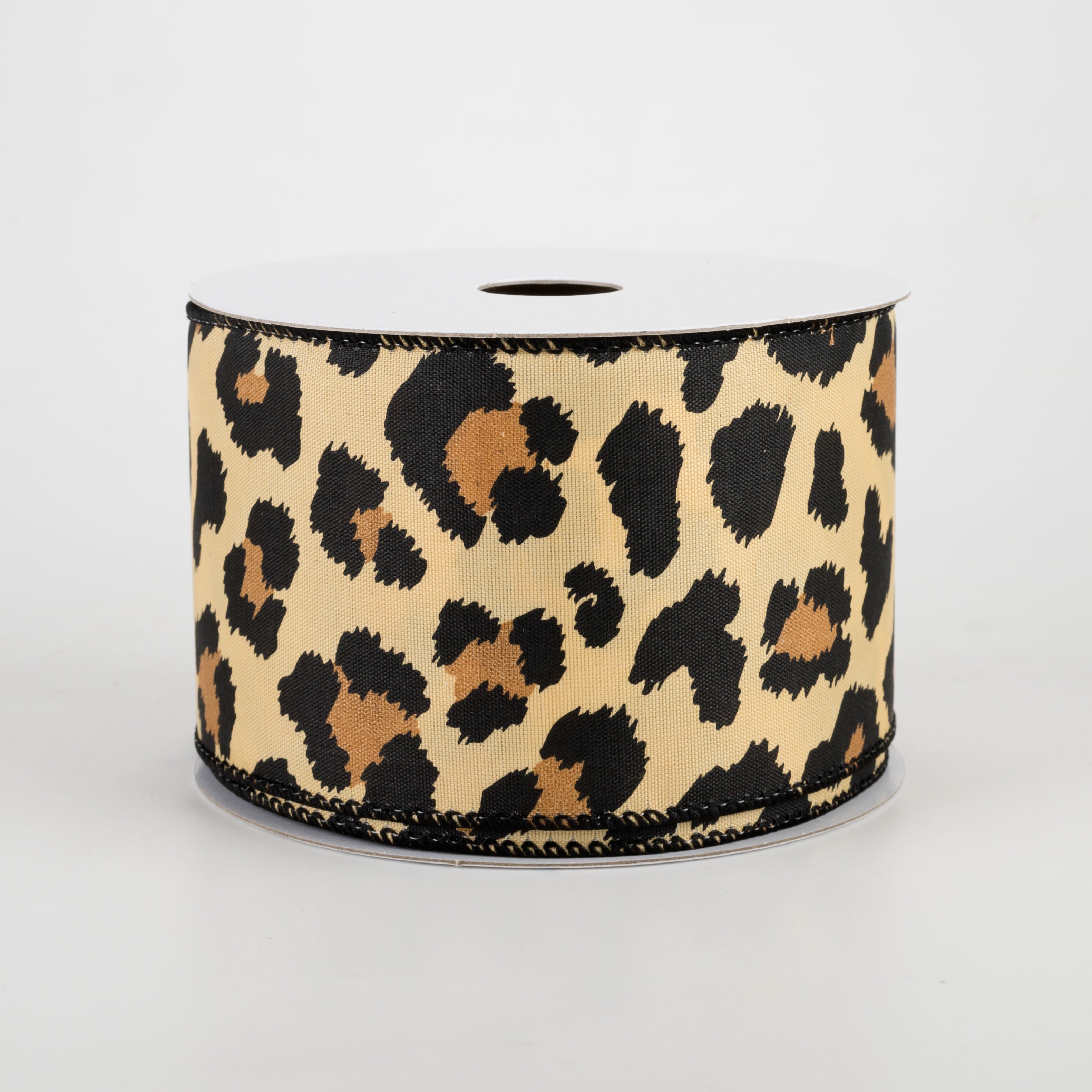 2.5" Bold Satin Cheetah Print Ribbon (10 Yards)