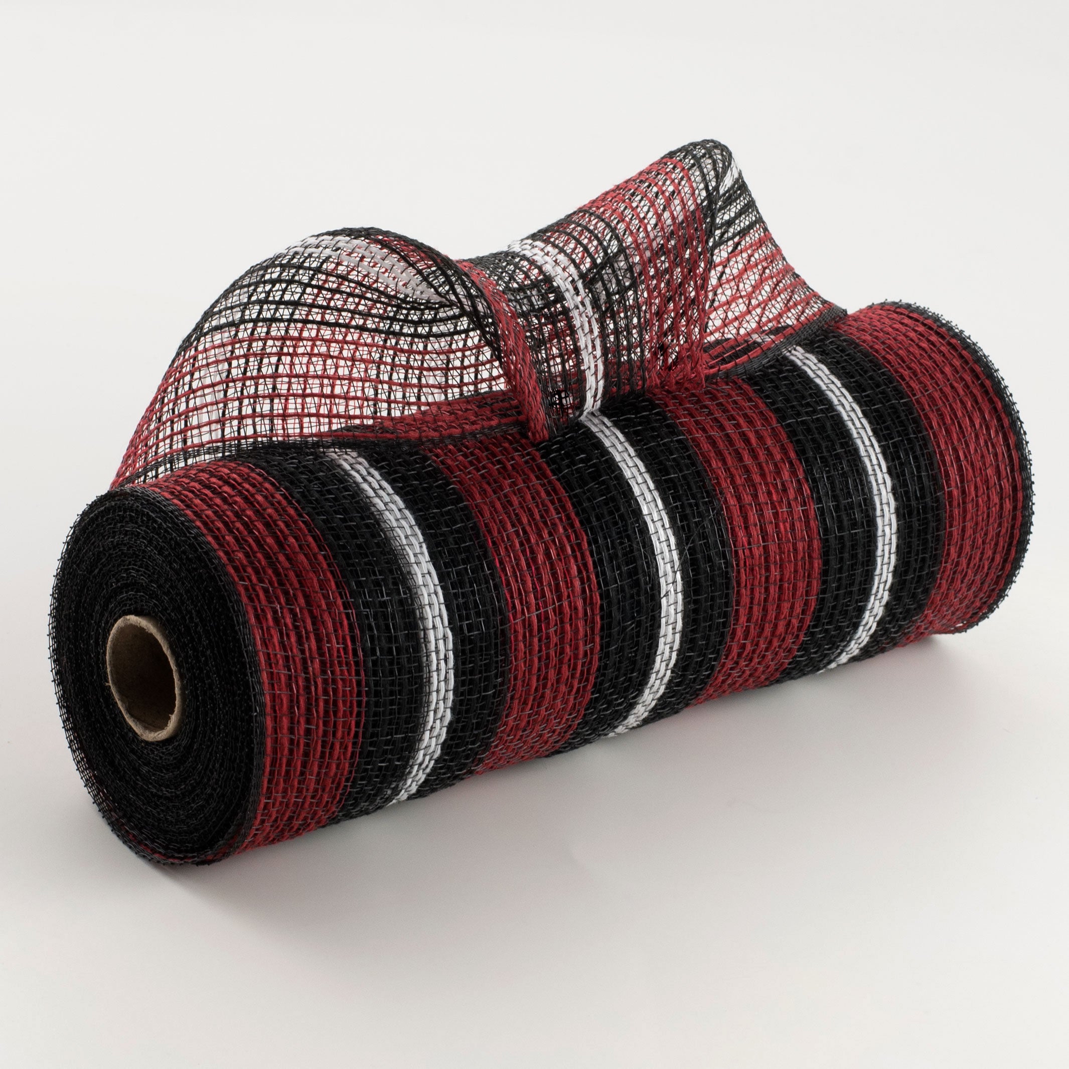 10" Bold Stripe Fabric Mesh: Red, Black, White Item Number: RY8327H9