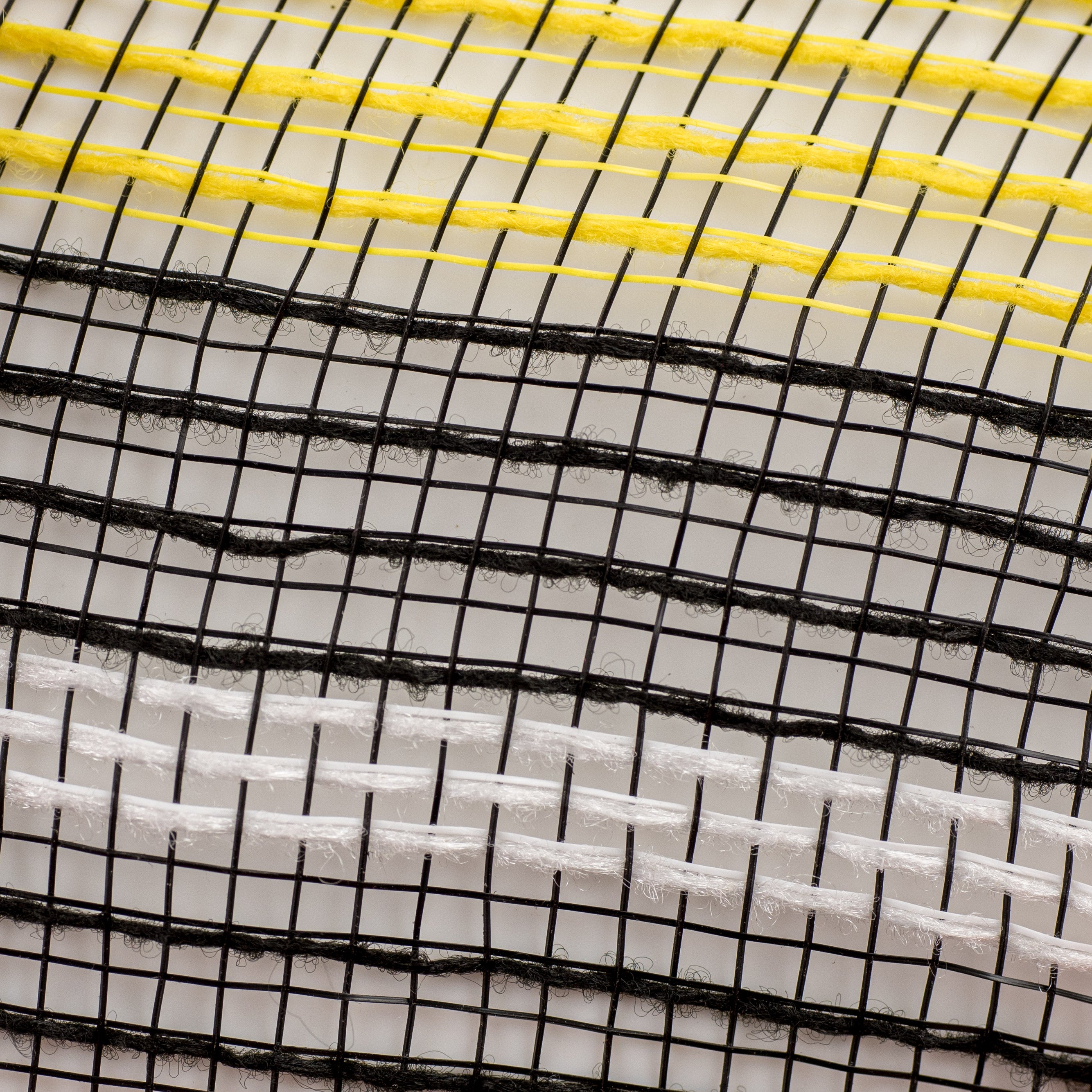 10" Bold Stripe Fabric Mesh: Yellow, Black, White detail photo 3
