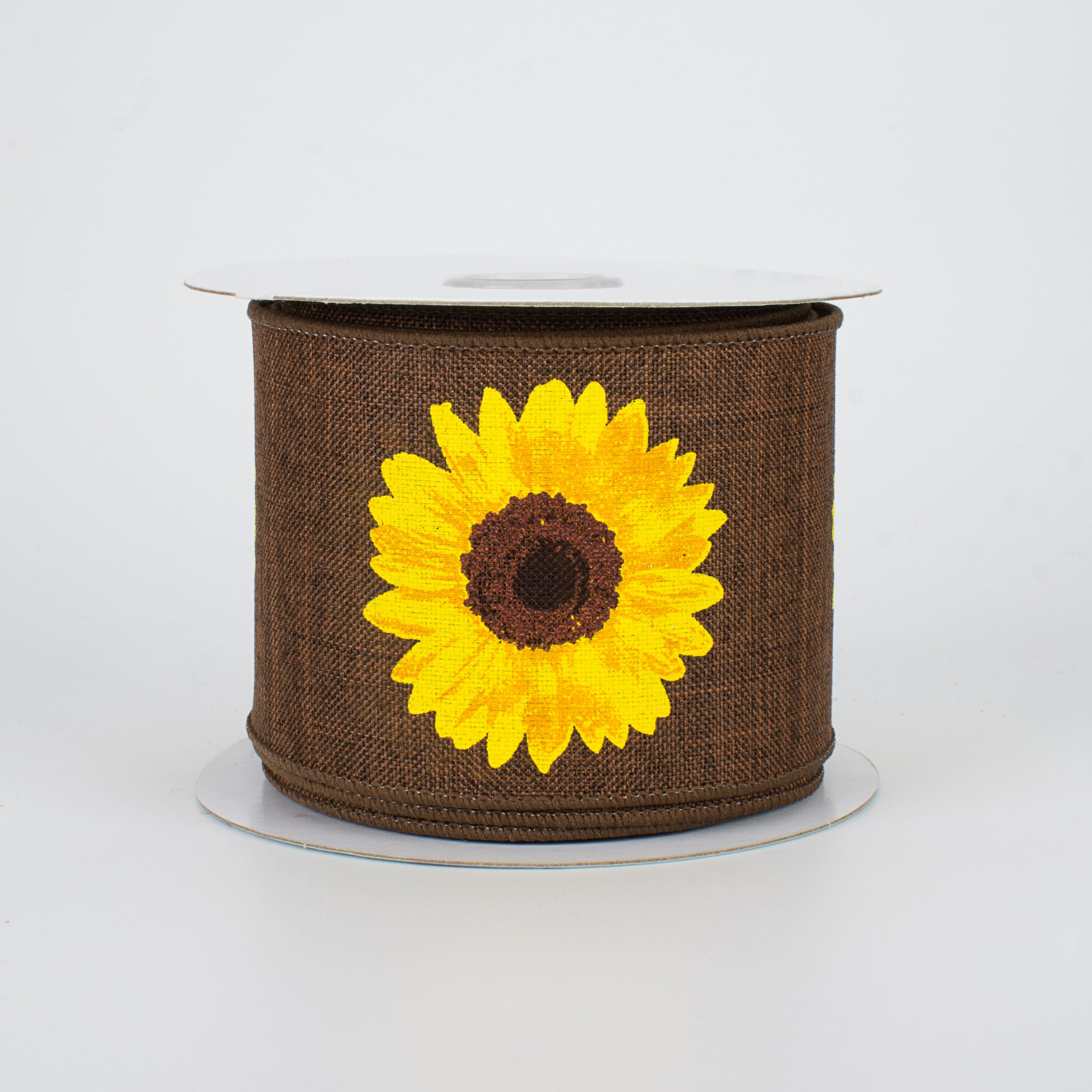 2.5" Bold Sunflower Ribbon: Dark Brown (10 Yards)