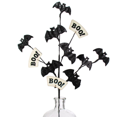 25" Boo & Glitter Bats Spray Item Number: 56983BK