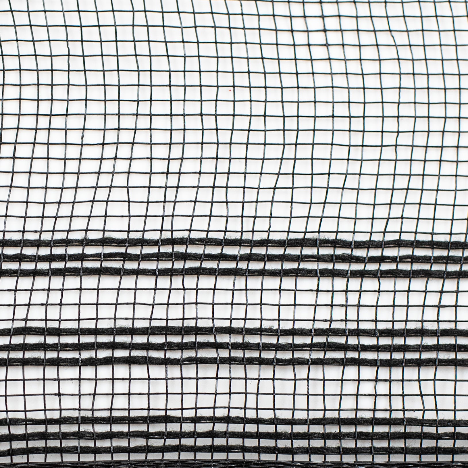 10" Border Stripe Mesh: Black detail photo 3