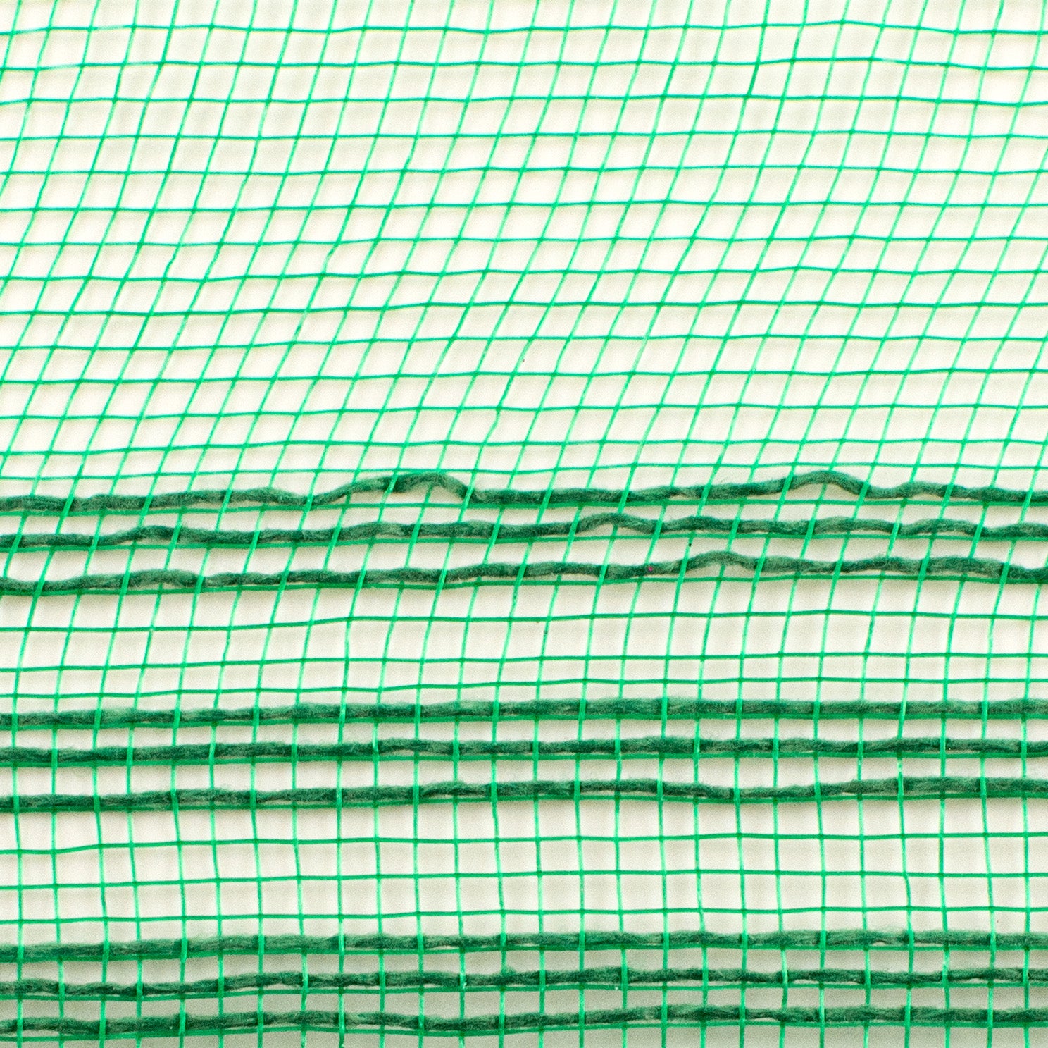 10" Border Stripe Mesh: Emerald Green detail photo 3