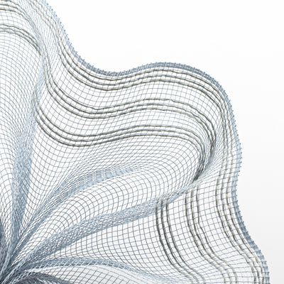 10" Border Stripe Mesh: Grey Lifestyle Photo