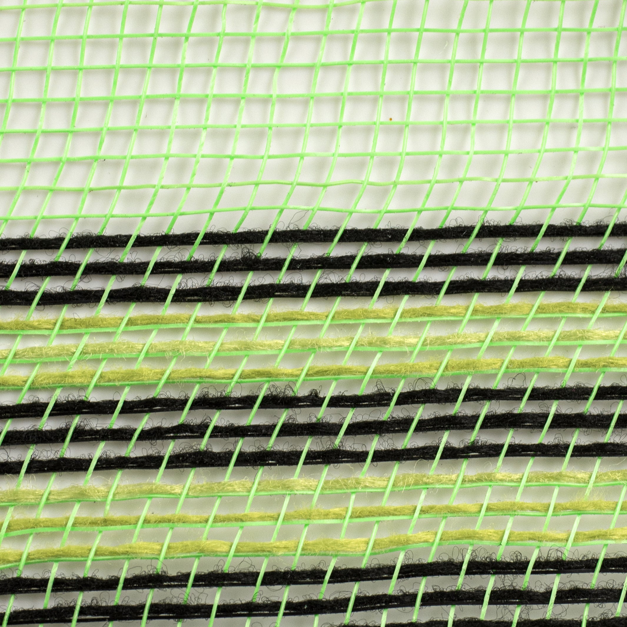 10" Border Stripe Mesh: Lime Green, Black, Fresh Green detail photo 3