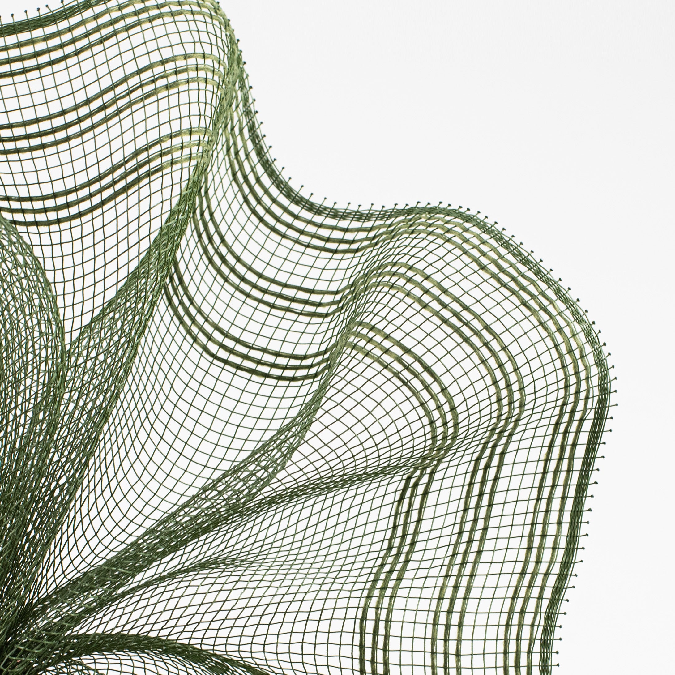 10" Border Stripe Mesh: Moss Green Lifestyle Photo