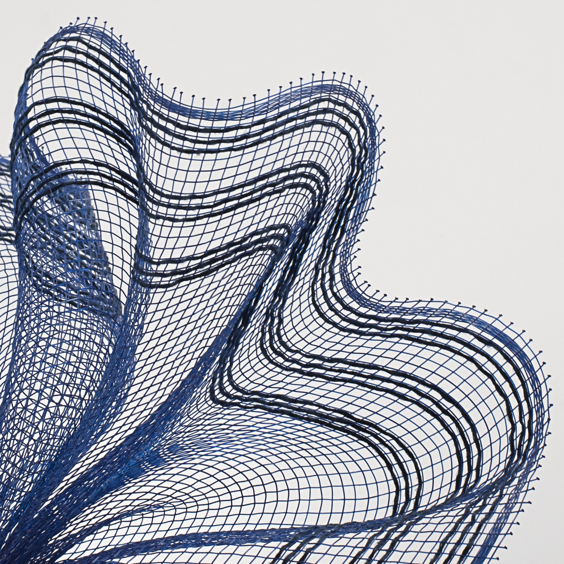 10" Border Stripe Mesh: Navy Blue Lifestyle Photo