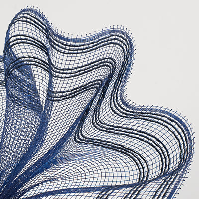 10" Border Stripe Mesh: Navy Blue Lifestyle Photo