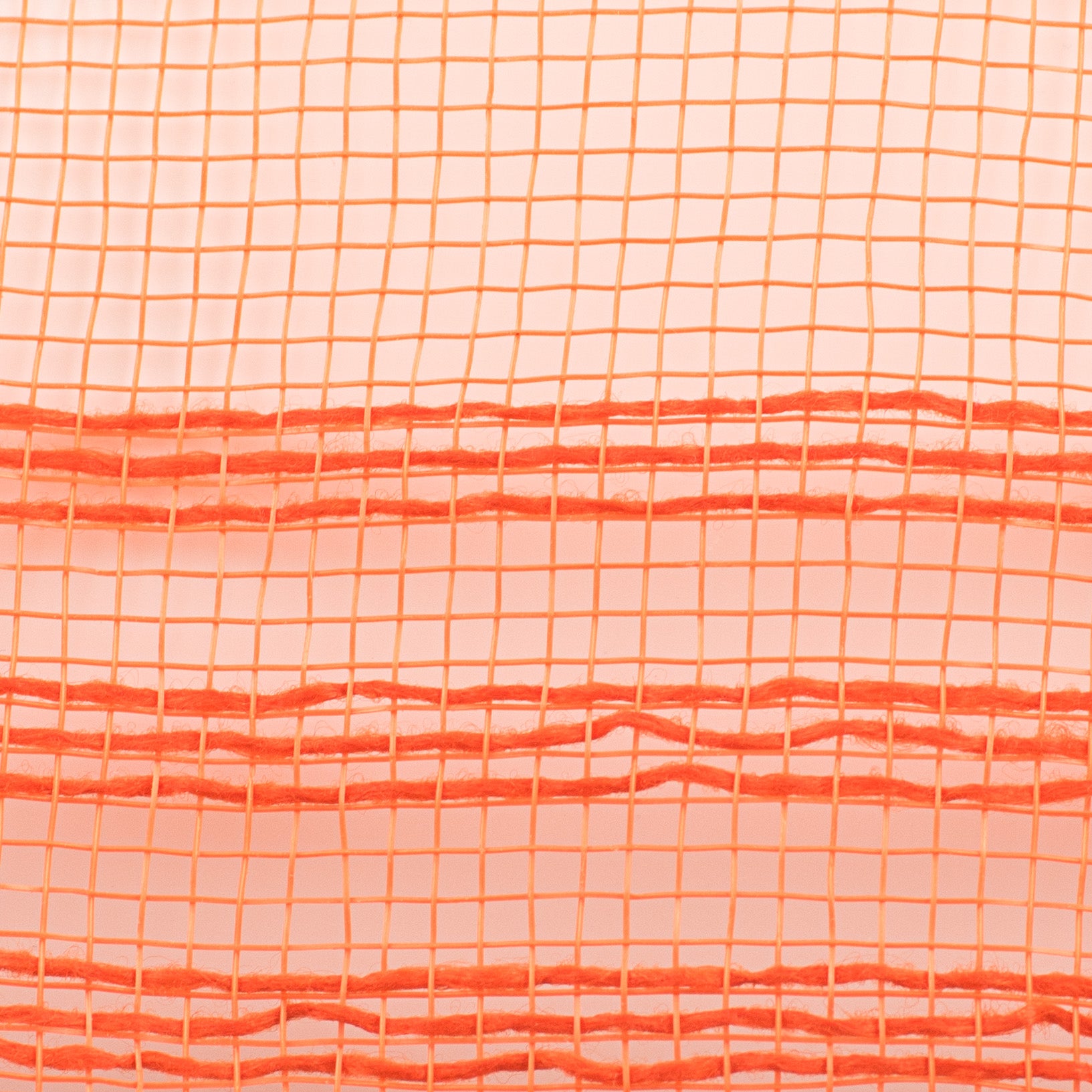 10" Border Stripe Mesh: Orange detail photo 3