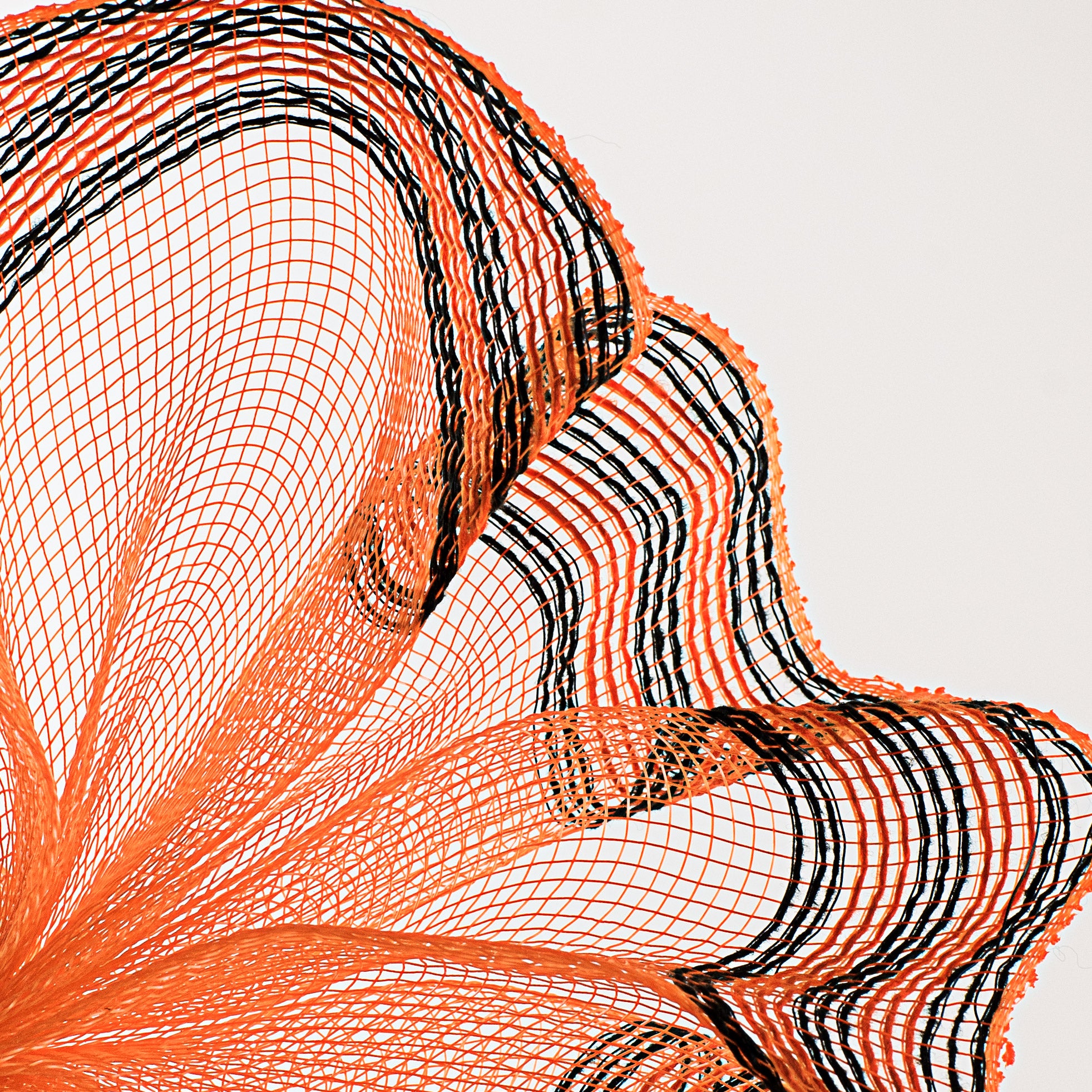 10" Border Stripe Mesh: Orange & Black Lifestyle Photo
