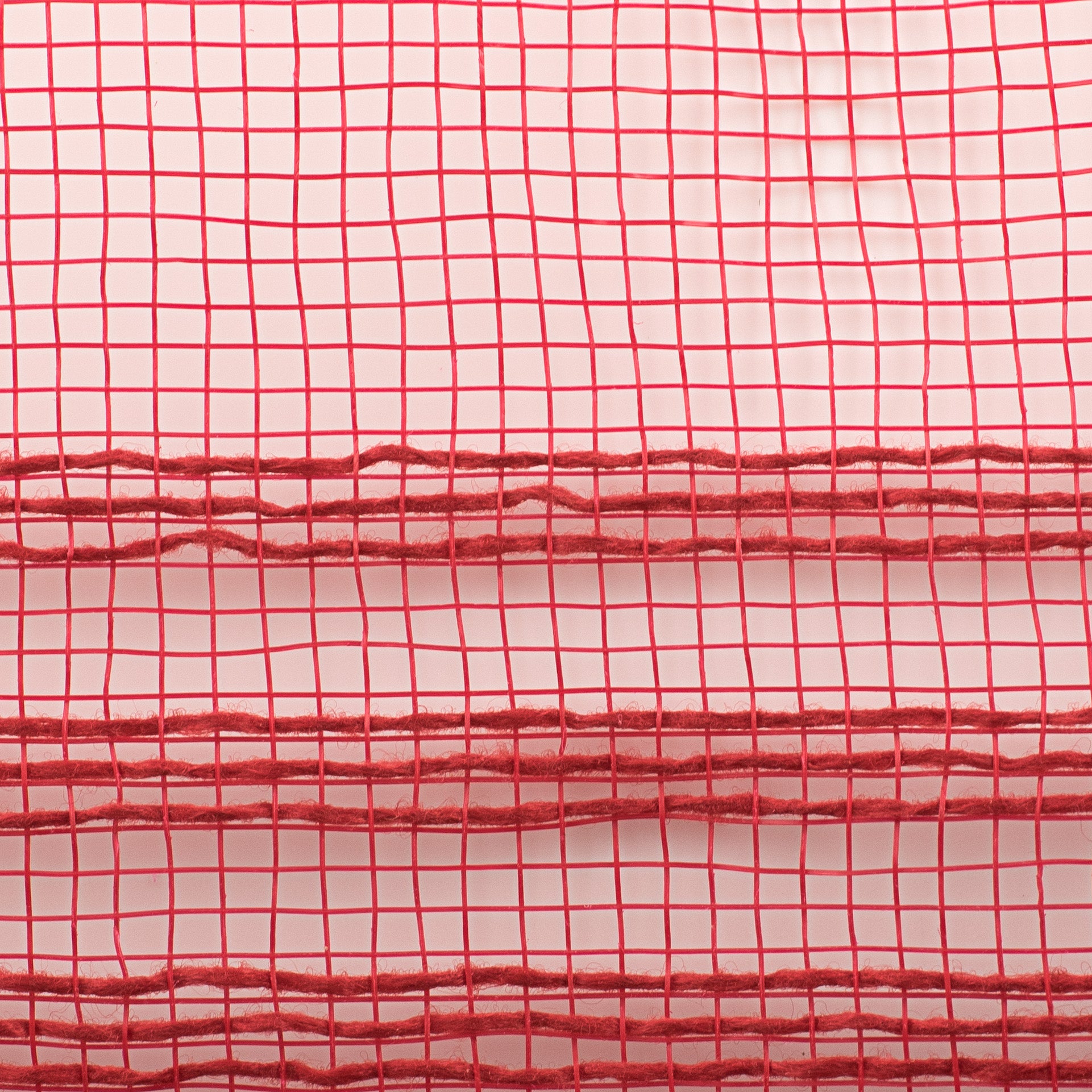 10" Border Stripe Mesh: Red detail photo 3