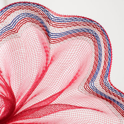 10" Border Stripe Mesh: Red, White, Blue Lifestyle Photo