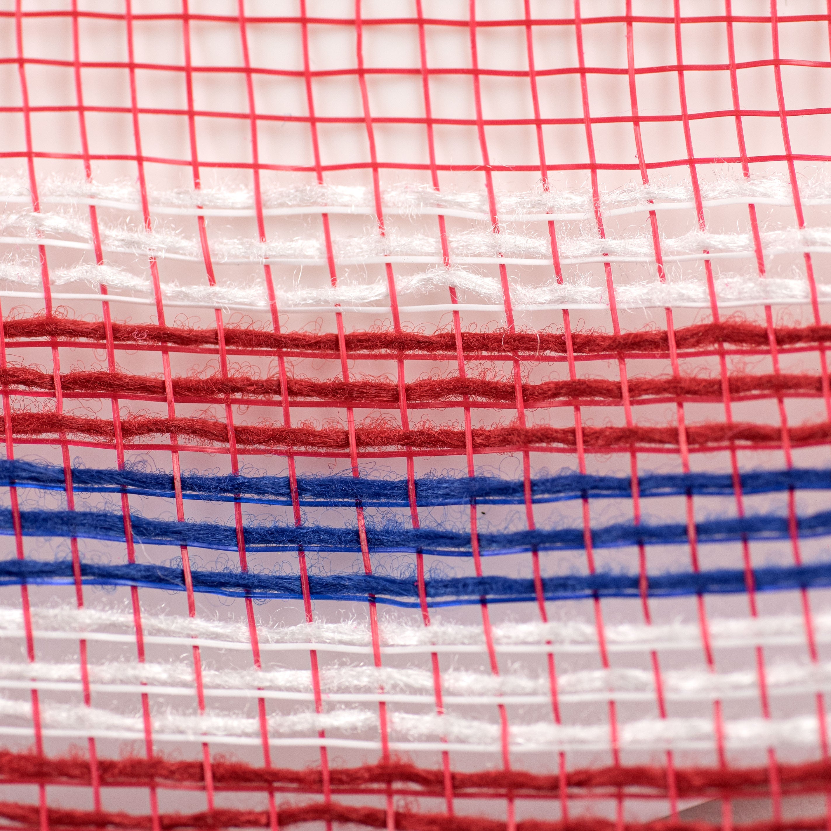 10" Border Stripe Mesh: Red, White, Blue detail photo 3