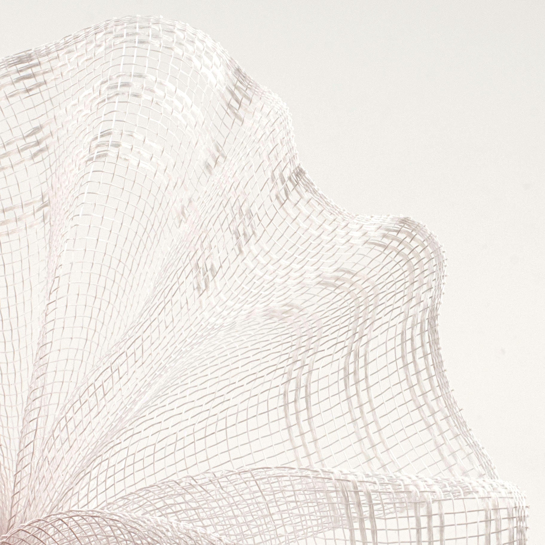 10" Border Stripe Mesh: White Lifestyle Photo