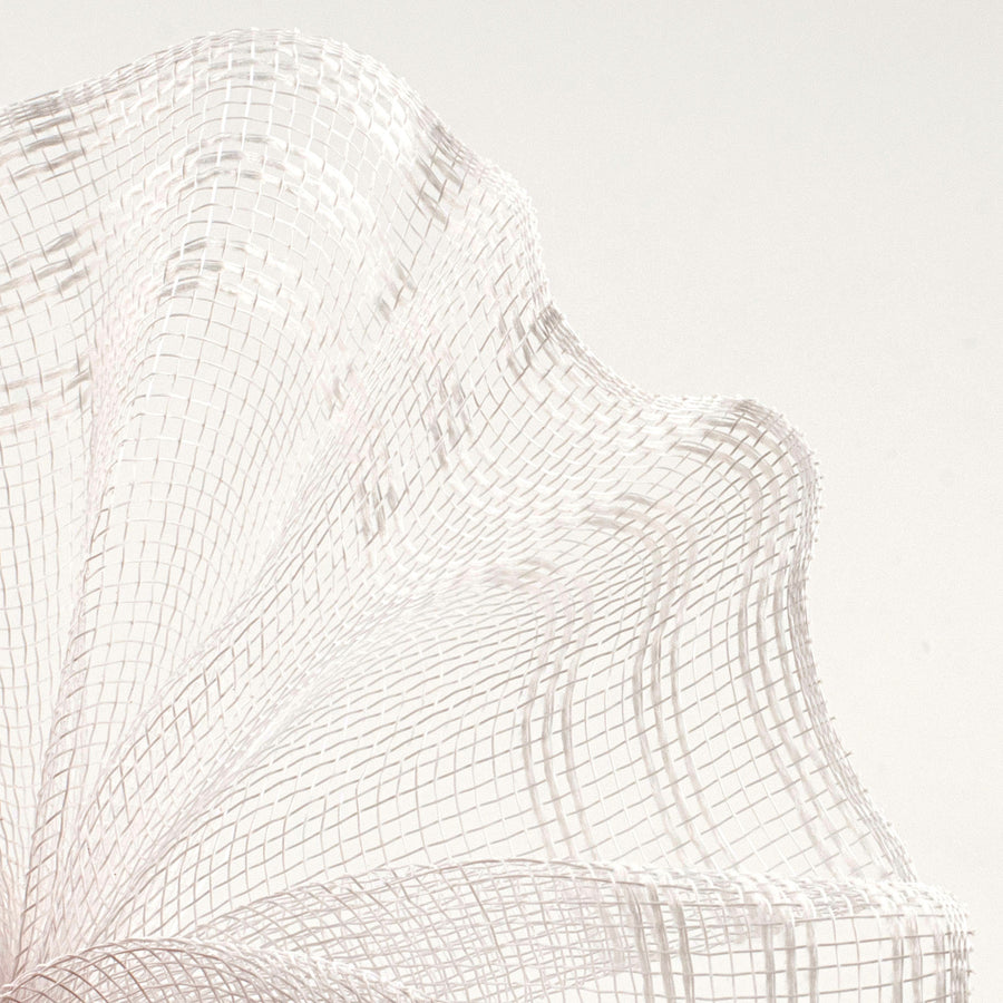 10" Border Stripe Mesh: White Lifestyle Photo