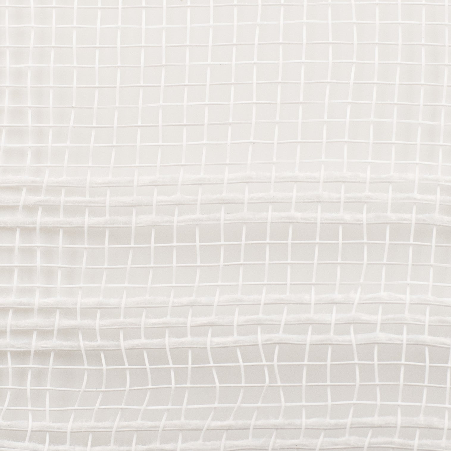 10" Border Stripe Mesh: White detail photo 3