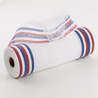 10" Border Stripe Mesh: White, Red, Blue Item Number: RY8326M1