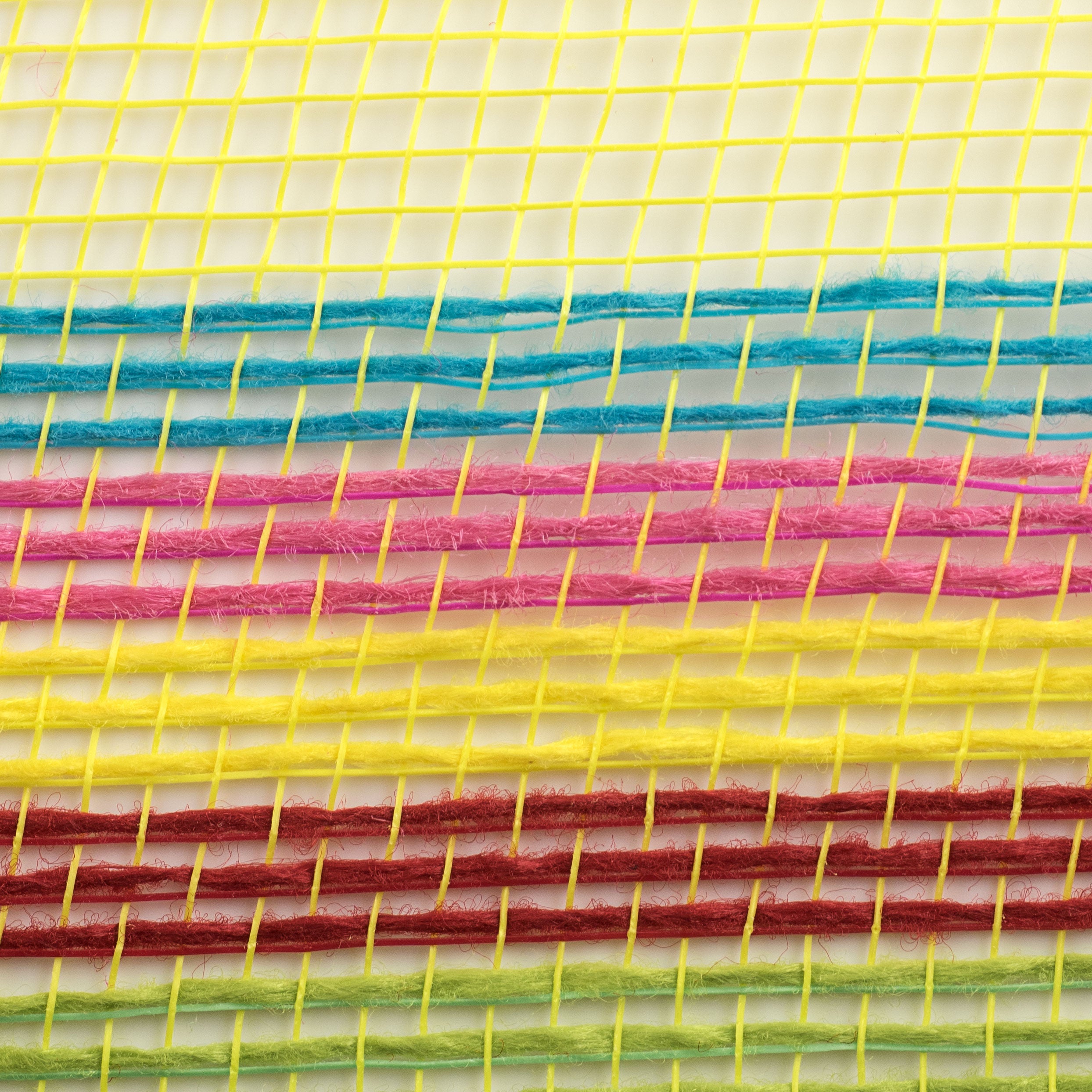 10" Border Stripe Mesh: Yellow, Purple, Green, Red, Hot Pink, Turquoise detail photo 3
