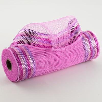 10" Border Stripe Metallic Mesh: Pink, Lavender, Hot Pink Item Number: RY8504H4