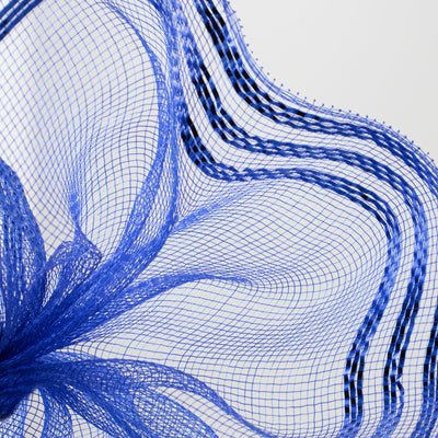 10" Border Stripe Metallic Mesh: Royal Blue Lifestyle Photo