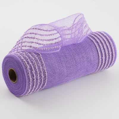 10" Border Stripe Snowdrift Mesh: Lavender Item Number: RY811413
