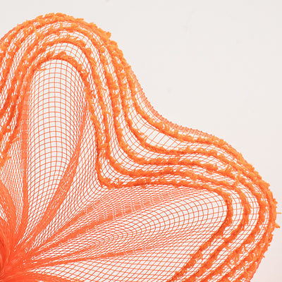 10" Border Stripe Snowdrift Mesh: Orange Lifestyle Photo