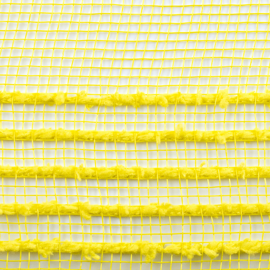 10" Border Stripe Snowdrift Mesh: Yellow detail photo 3