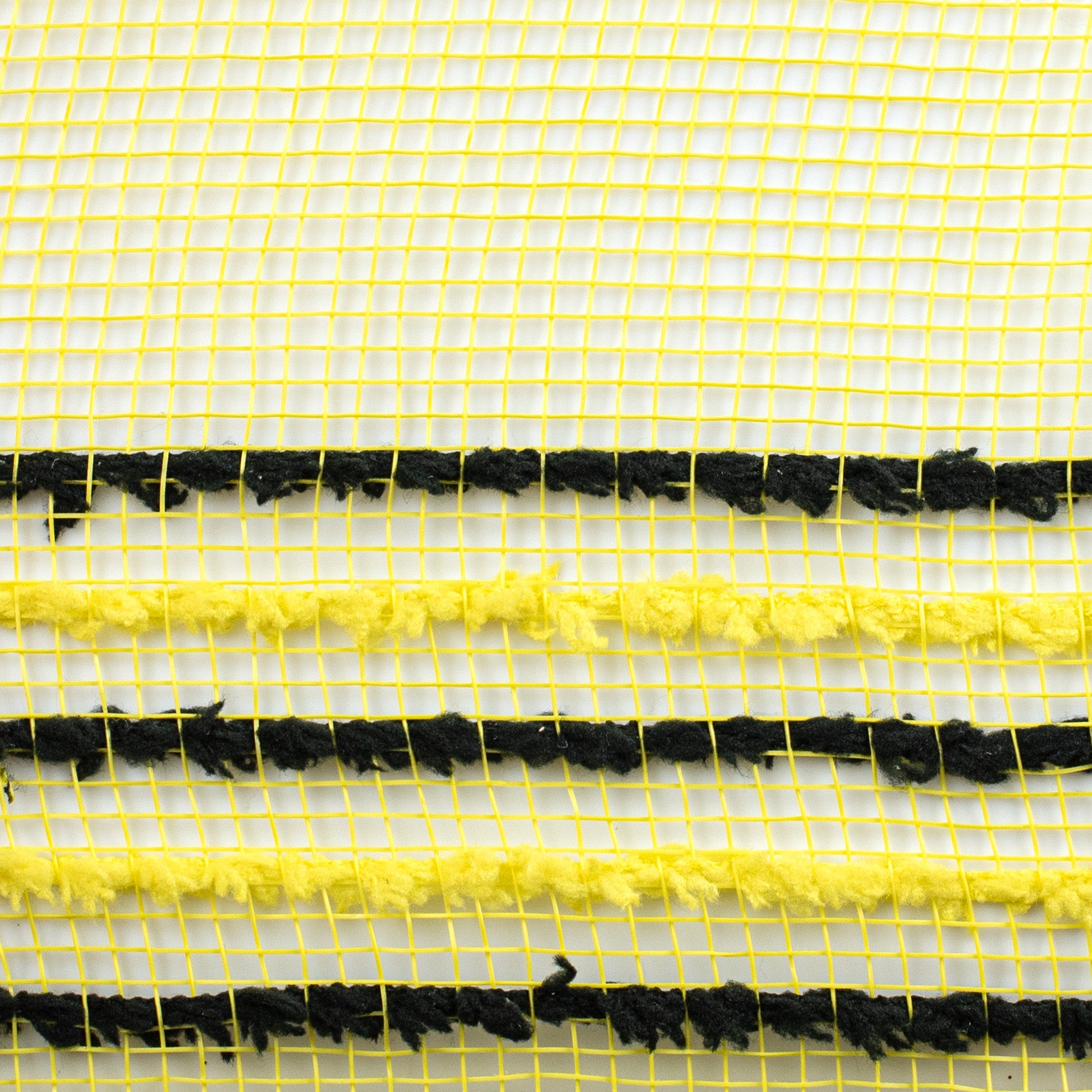 10" Border Stripe Snowdrift Mesh: Yellow, Yellow, Black detail photo 3
