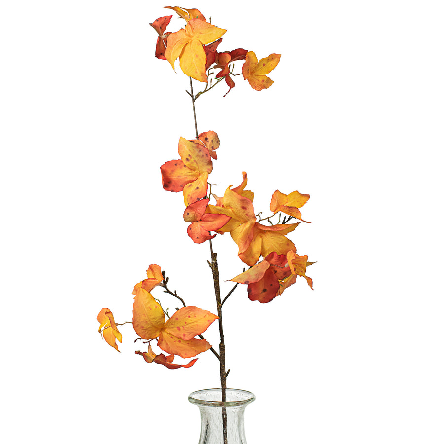37" Boston Ivy Leaf Spray: Orange Item Number: 2751059GD