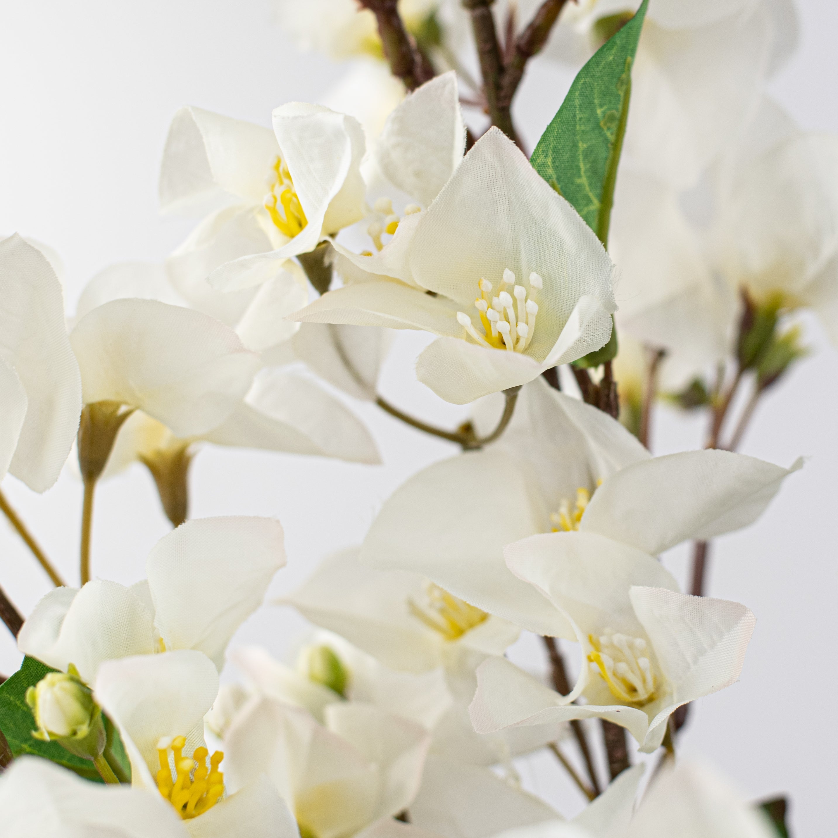 42" Bougainvillea Blossom Spray: Cream detail photo 4