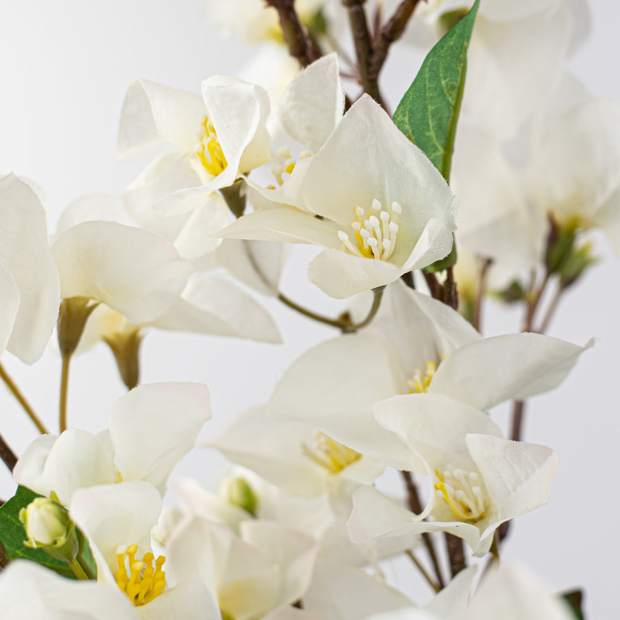 42" Bougainvillea Blossom Spray: Cream detail photo 4