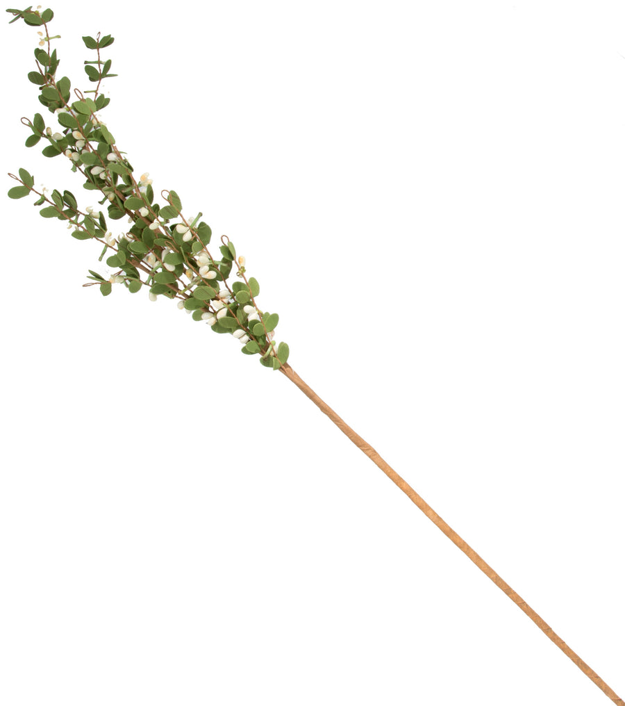 32" Boxwood Floral Spray With Cream Berries detail photo 4