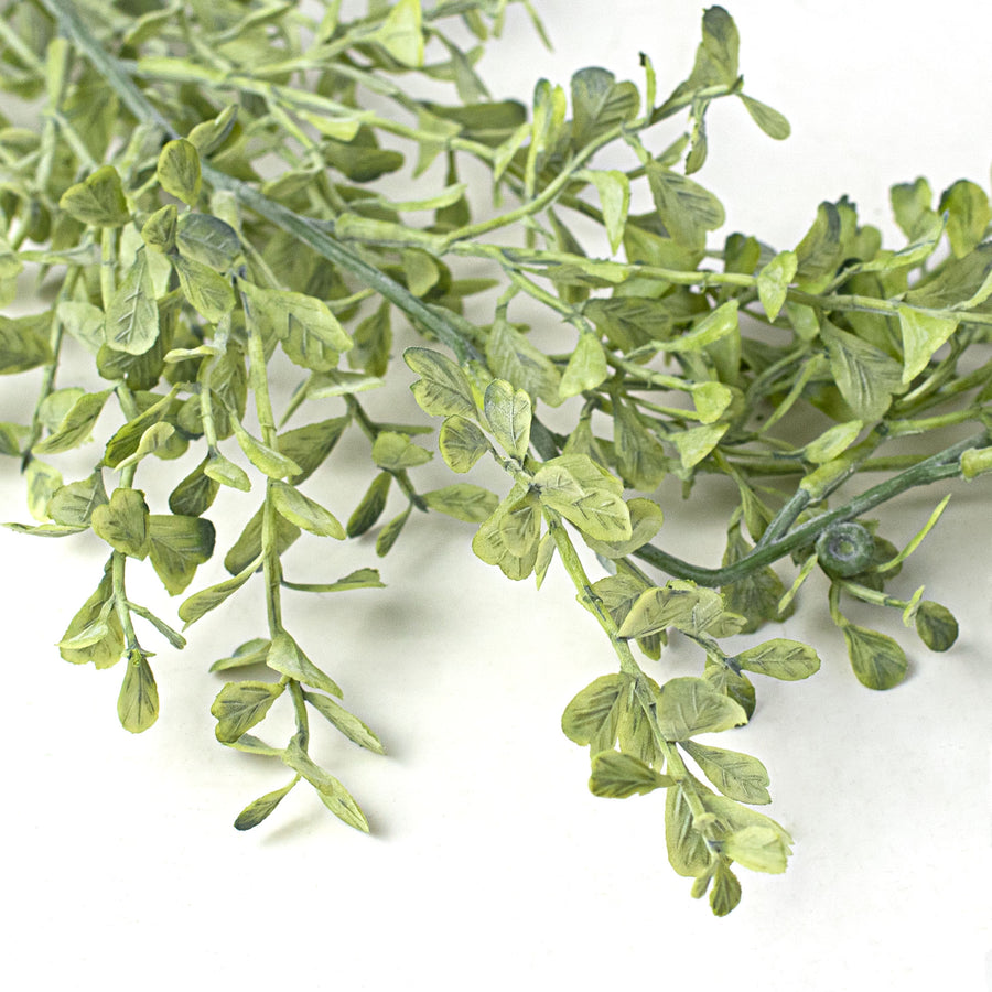 64" Boxwood Garland detail photo 3