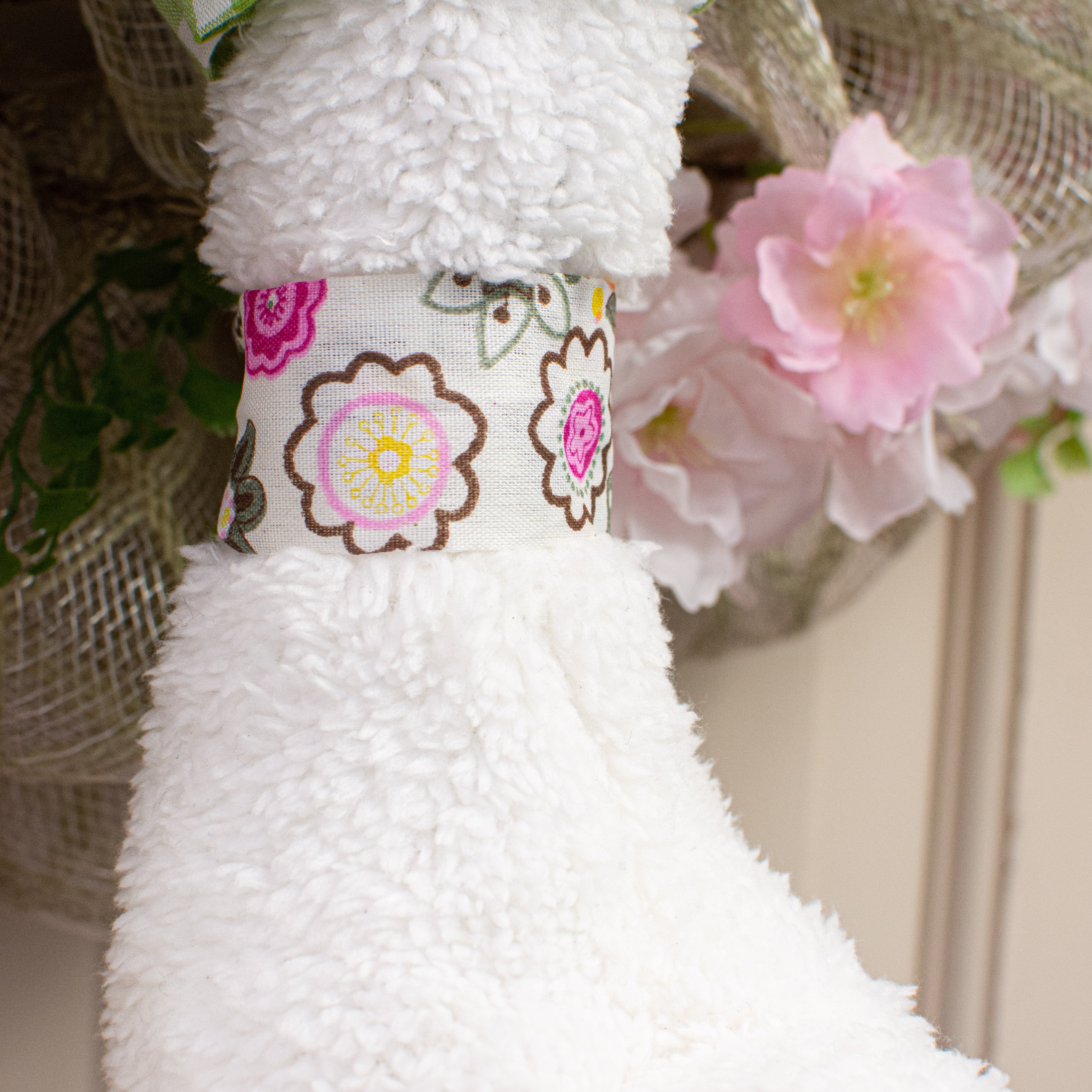 Boy Bunny With Hat Wreath Accent detail photo 5