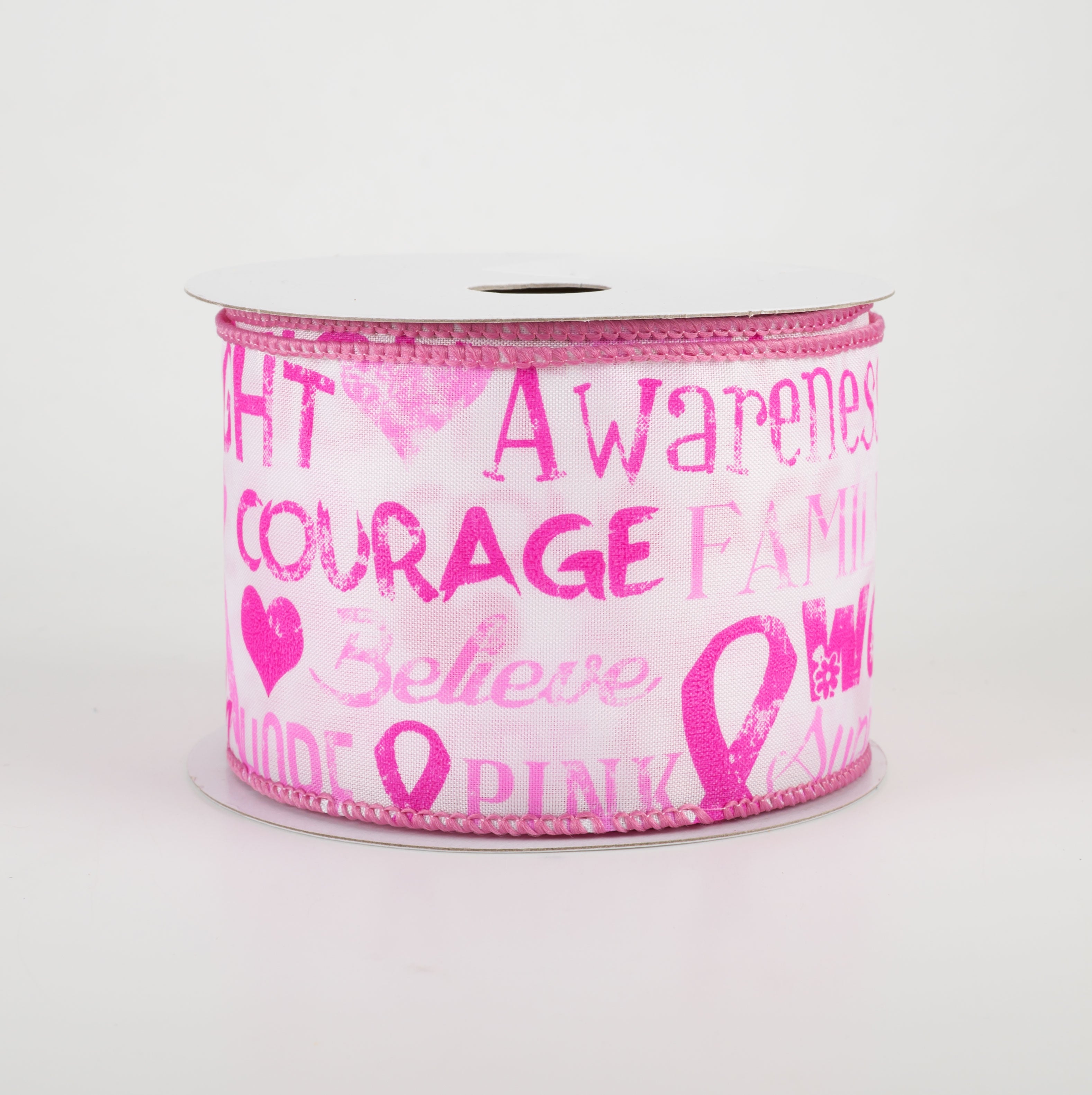 2.5" Breast Cancer Awareness Ribbon (10 Yards)