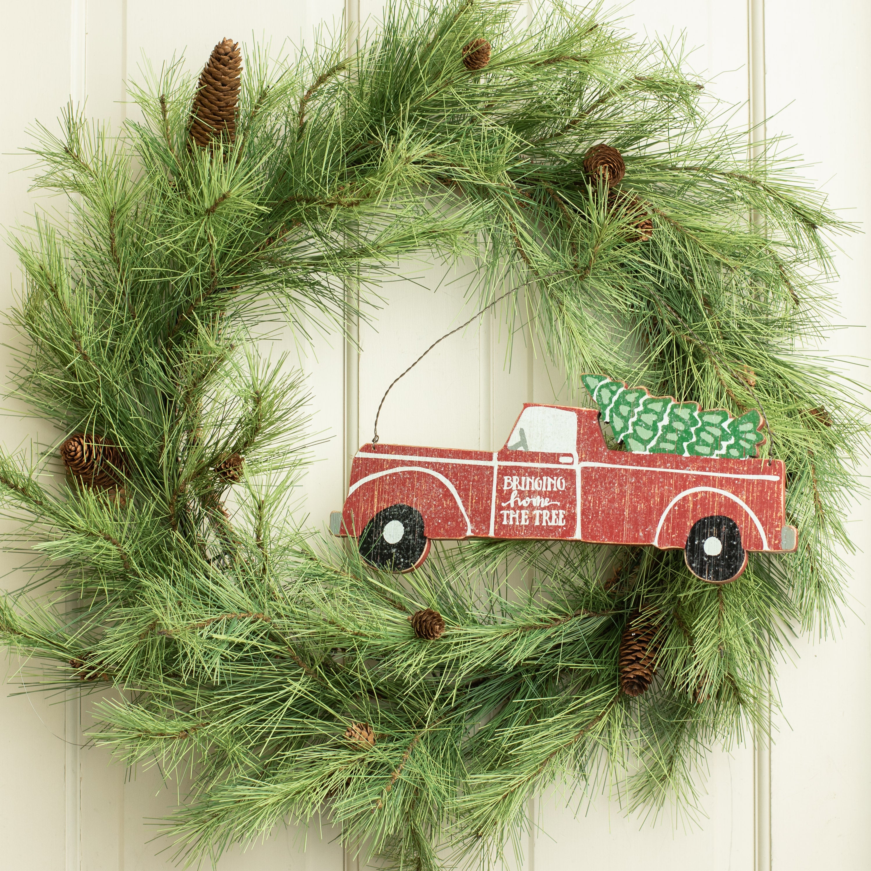 14" Bringing Home the Tree Sign Lifestyle Photo